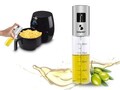 Pulverizator pentru ulei si condimente lichide Beper, 90 ml, sticla/otel, argintiu/transparent