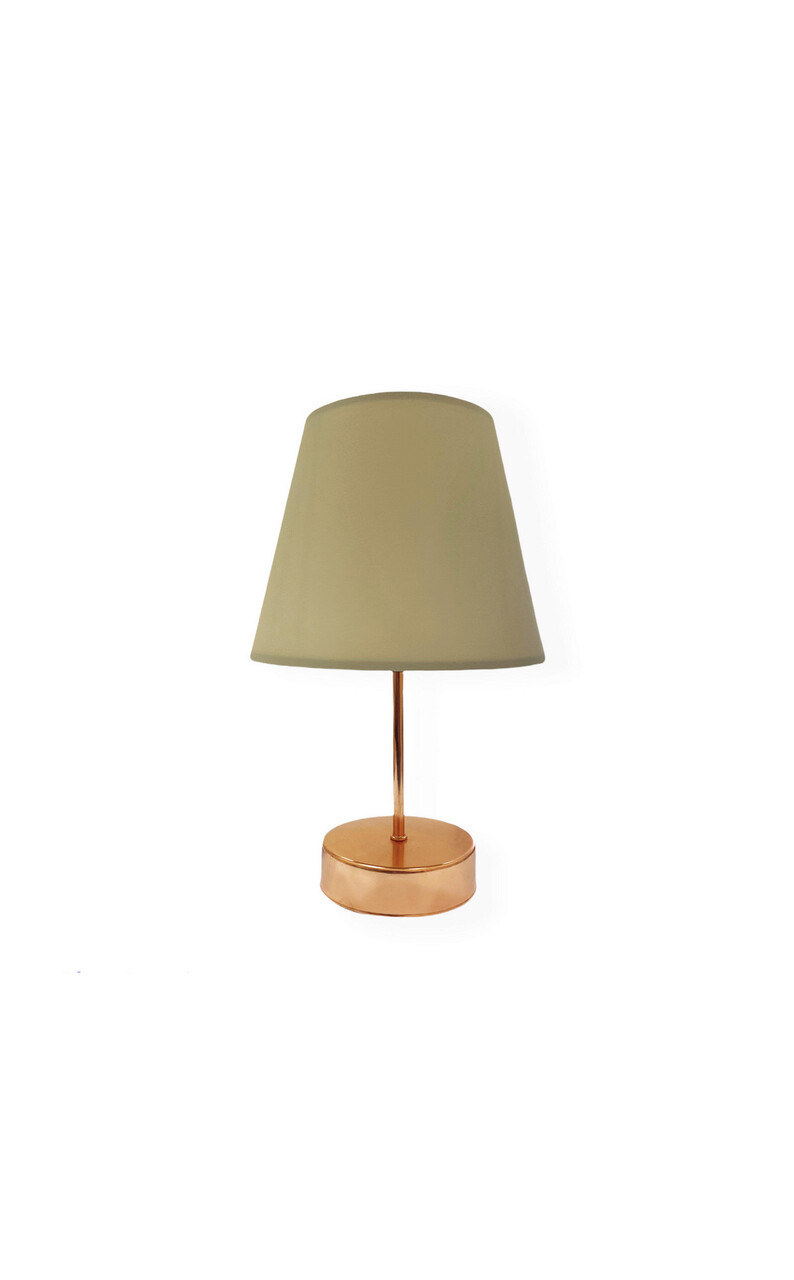 Lampa de masa, FullHouse, 390FLH1704, Metal, Bej/aur roz - 1 | YEO