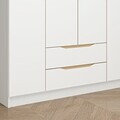 Dulap pentru haine, Hanah Home, Alin, 140x210x52 cm, Alb / Stejar