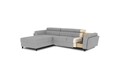 Coltar extensibil dreapta 4 locuri ELTAP, Mari-70, Mariall, 288x200x92 cm, lemn/poliester, albastru