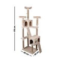Casă pentru pisici, Paws & Whiskers, Savana, MATERIAL TEXTIL WELSOFT, Bej