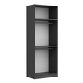 Dulap pentru haine, Minerva, Kale Anthracite, 90x255x52 cm, PAL, Antracit