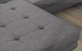Coltar extensibil stanga 4 locuri ELTAP, Armd-21, Armando, 289x203x85 cm, lemn/poliester, gri/multicolor