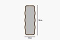 Oglinda decorativa, Siam, Aror, 50x160x2.2 cm, MDF , Maro