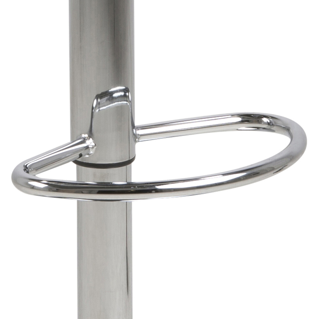 Scaun de bar Grace, Actona, 54.5x48.5x101 cm, rotativ, piele ecologica/otel, negru - view 4