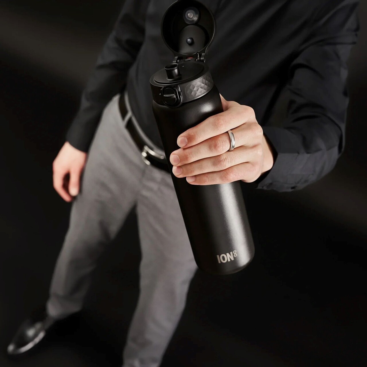 Sticla apa, inox, 920ml, Black - Ion8 - view 6