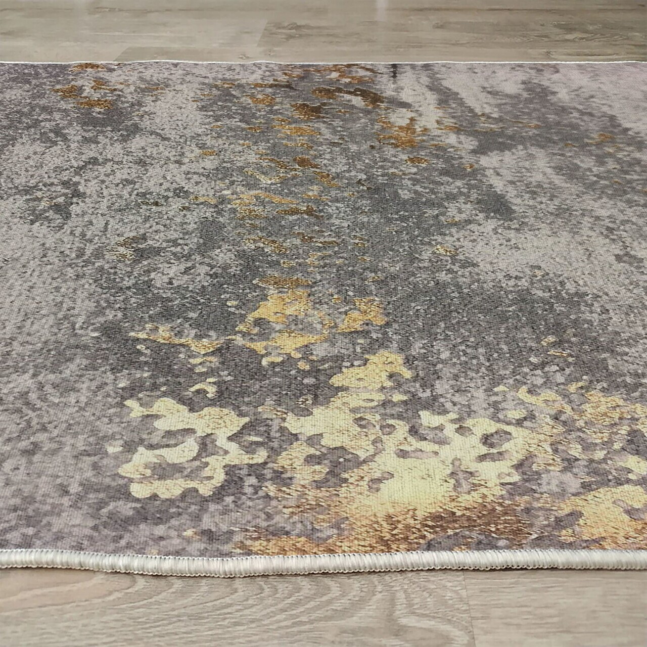 Covor, Woopamuk227, 140x220 cm, Bumbac/Poliester, Gri - view 5