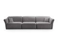 Canapea 5 locuri, Hailey, Micadoni Home, 292x102x79 cm, tesatura boucle, caramiziu