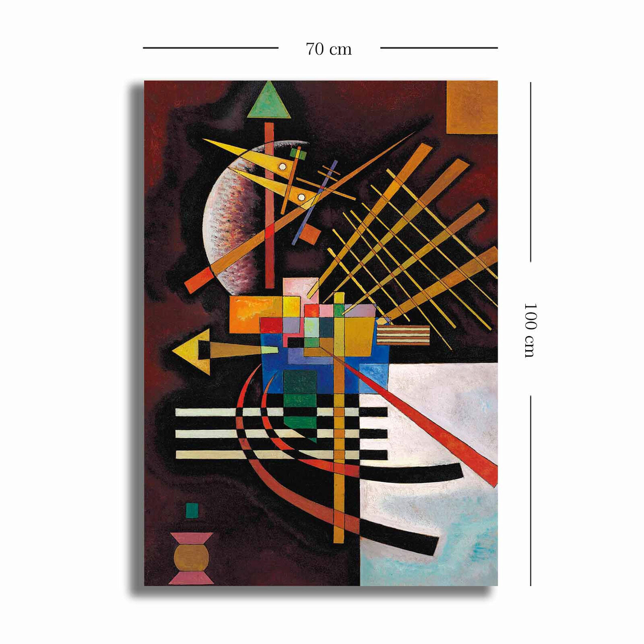 Tablou decorativ, 70100KANDINSKY004, Canvas, Lemn, Multicolor - 2 | YEO