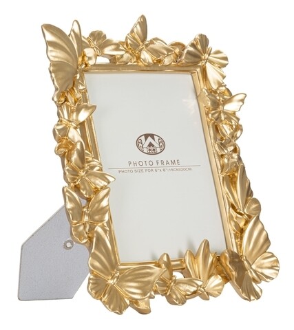 Rama foto, Gold Butterflies, Mauro Ferretti, 15×20 cm, polirasina/sticla imagine noua 2022