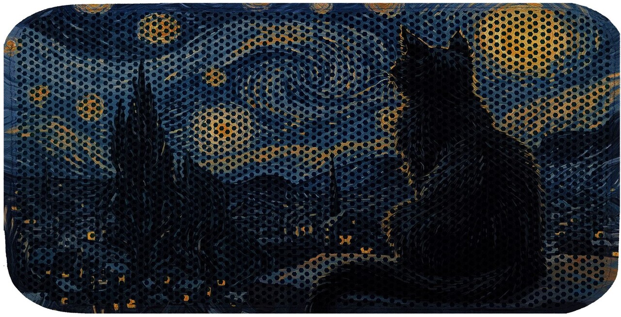 Covoras litiera pentru colectarea granulelor de nisip, Paws &amp; Whiskers, Cat Lıtter Mat 21, Multicolor - view 2