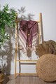 Prosop de plaja, PestemalLand, New Diamond, Bumbac;Poliester, Rosu claret