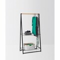 Set 4 umerase, Brabantia, Linn, 42.2x20.6 cm, aluminiu, negru