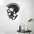 Decoratiune de perete, Soldier, Metal, Dimensiune: 33 x 40 cm, Negru