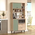 Dulap multifunctional, Locelso, RE4-SY, Stejar / Verde