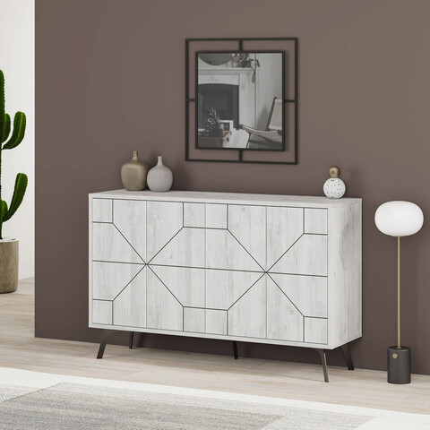 Consola, Decortie, Dune, 123×62.4×35 cm, Alb Decortie
