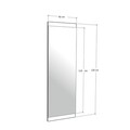 Oglinda decorativa Aynas, Neostill, 120x40 cm, negru