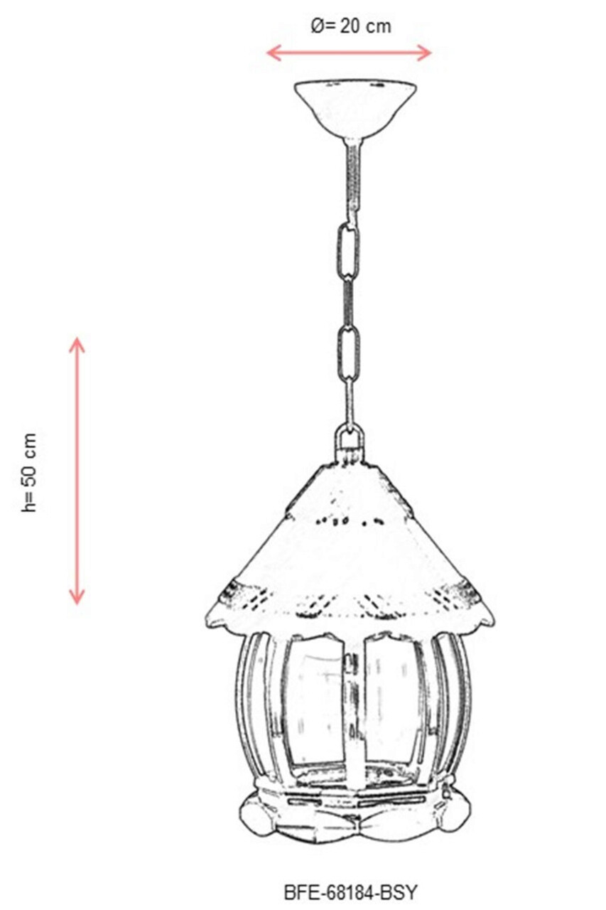 Lustra de exterior, Avonni, 685AVN1222, Plastic ABS, Negru