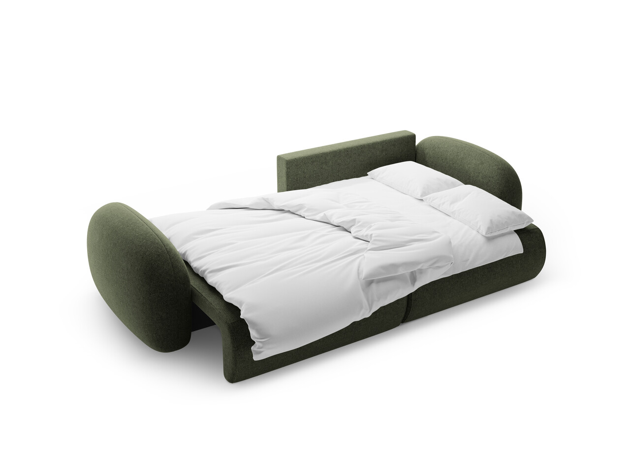 Coltar extensibil reversibil 4 locuri, Tonale, Cosmopolitan Design, 262x149x88 cm, tesatura chenille, verde