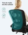 Scaun de birou, Songmics, ergonomic, suport lombar si functie de balansare, 60x64x103-110 cm, 120 kg, negru cerneala
