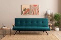 Canapea extensibila cu 3 locuri, Futon, 859FTN2905, Metal , Verde petrol