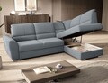 Coltar extensibil dreapta 3 locuri ELTAP, RT-04VE, Siber, 270x186x93 cm, lemn/poliester, gri deschis