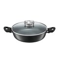 Tigaie adanca cu capac Granite, Ambition, 28 cm, aluminiu