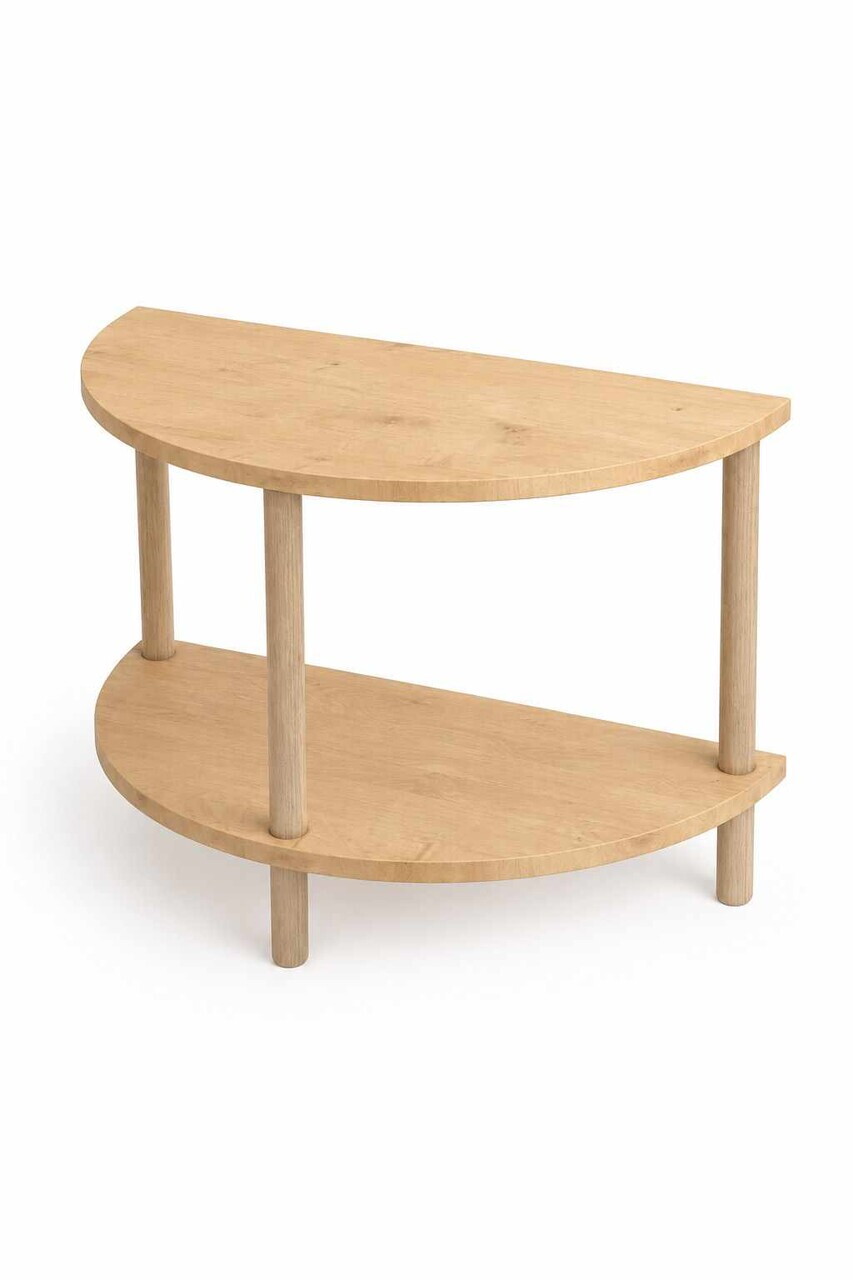 Masuta de cafea, Hanah Home, Peka-0007, 60x42x30 cm, PAL, Maro — imaginea 5