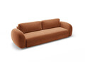 Canapea extensibila 3 locuri, Tonale, Cosmopolitan Design, 262x105x88 cm, tesatura chenille, caramiziu