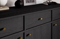 Comoda ADRK, Tili 3D 3S, 124.5x40.8x95 cm, PAL laminat, negru