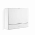 Birou pliabil de perete Wadesk, InnovaGoods, 60 x 50 x 50 cm, PAL melaminat, alb