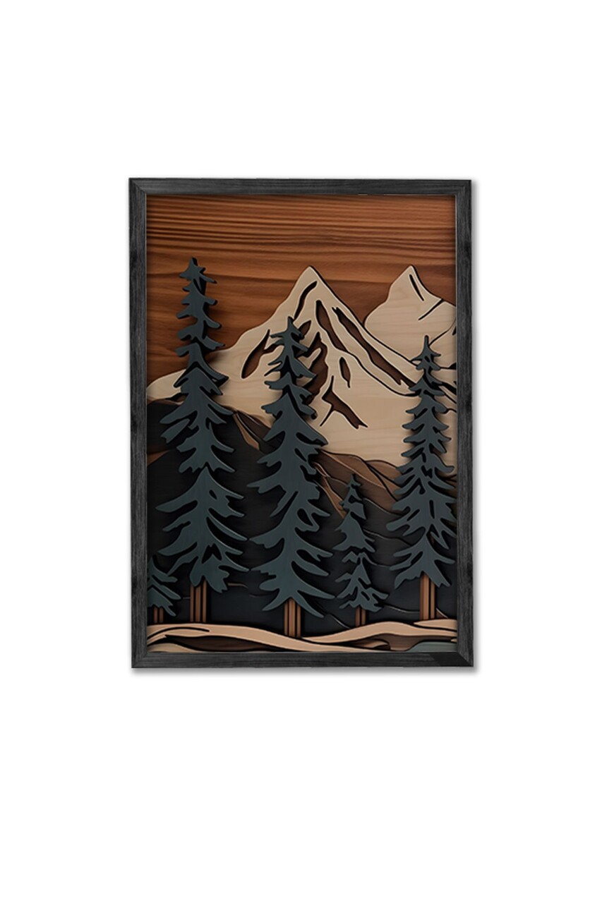 Set 3 tablouri decorative, Ersy3Syhcrv41, MDF, Multicolor - view 4