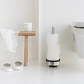 Suport role rezerva hartie igienica, Brabantia, Profile Brilliant Steel, 15.5x14x38.3 cm, otel, argintiu