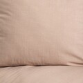 Lenjerie de pat King Size, Gossy, Homla, 3 piese, 200x220 cm, bumbac, bej