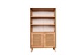 Corp biblioteca, Wolina, Hazeran Bookshelf, 40x90x110 cm, Lemn de carpen, Stejar