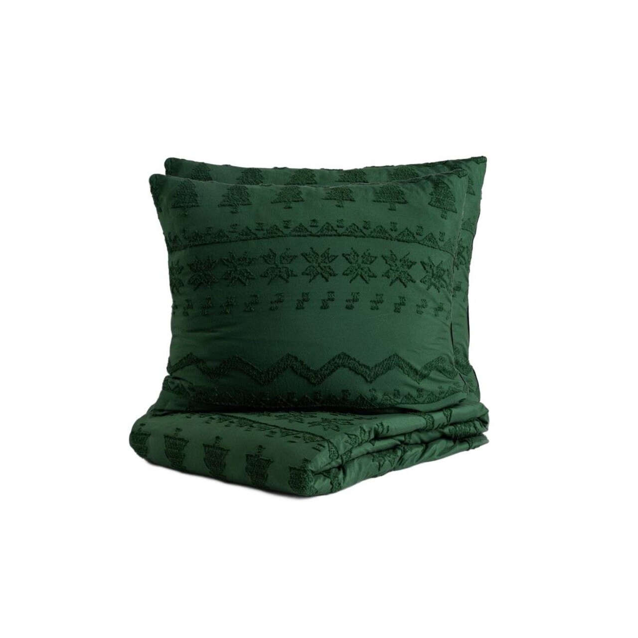 Lenjerie de pat King Size, Mariah, Homla, 3 piese, 200x220 cm, microfibra din poliester, verde - 1 | YEO