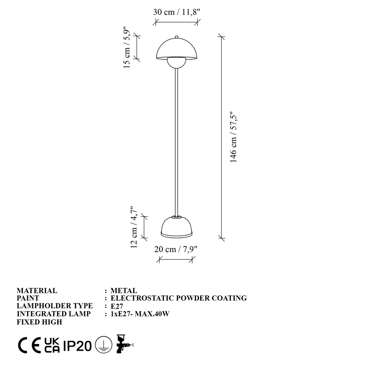 Lampadar, L'essentiel Maison, 892OPV3305, Verde - view 7