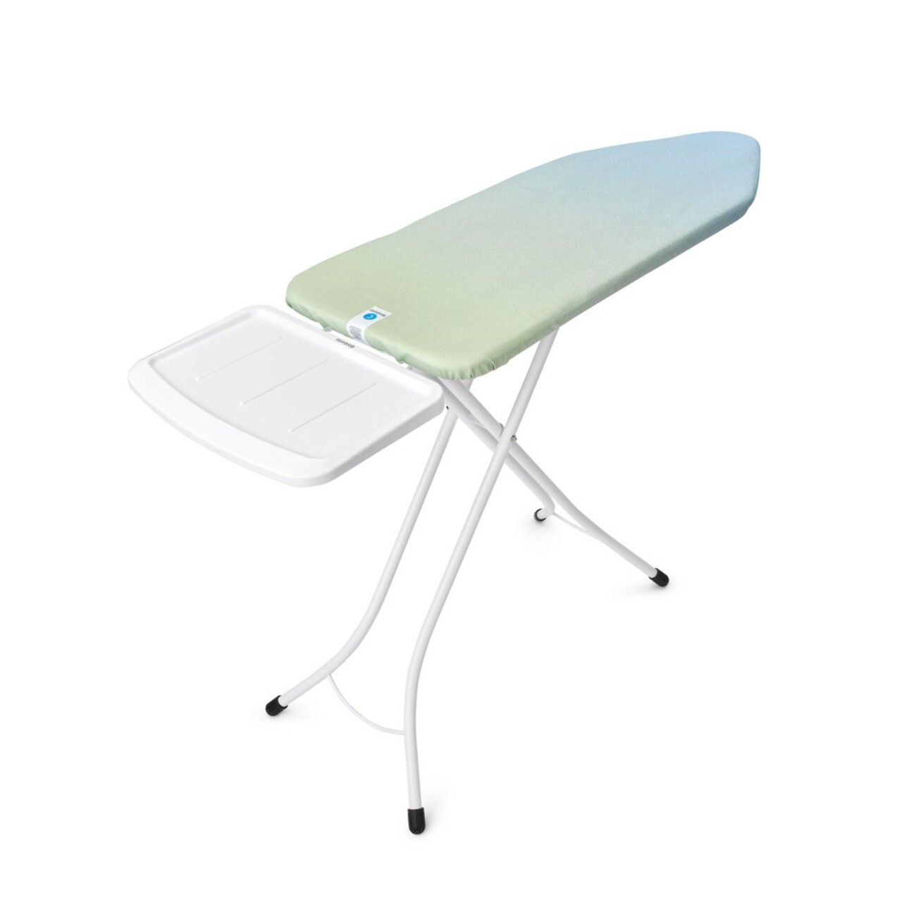 Masa de calcat, Brabantia C, Soothing Sea, 124x45 cm, 7 pozitii de reglare, cu suport statie de calcat, otel/bumbac