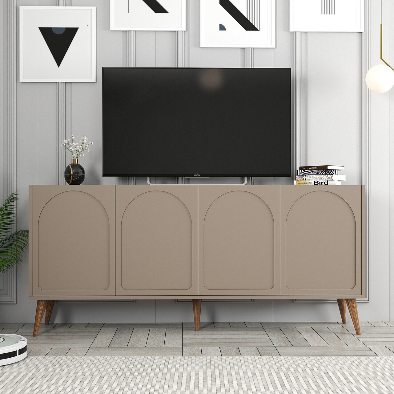 Consola, Hanah Home, Lyon 81, 180x81x35 cm, Atlas / Nuc - view 6