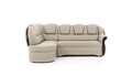 Coltar extensibil stanga 3 locuri ELTAP, L-055, Lord, 243x180x112 cm, lemn/poliester, crem/negru