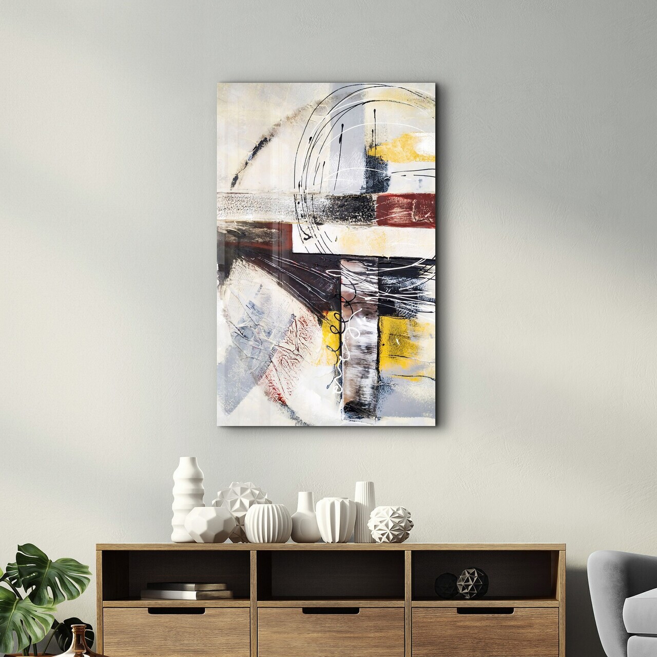 Tablou decorativ, CAM-4080, Dimensiuni: 46 x 72 cm, Multicolor — imaginea 3