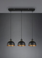 Lustra Punch, RL, 74x18x150 cm, 40W, 3x E27, metal, negru mat