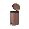 Cos de gunoi cu pedala, Brabantia, NewIcon, 12 L, 33.8x25.1x41.1 cm, otel, grej satinat
