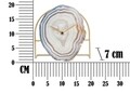 Ceas de masa Twin -A, Mauro Ferretti, 20x7x19.5 cm, fier, multicolor