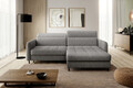Coltar extensibil dreapta 3 locuri ELTAP, RT-04RAQ, Gomsi, 228x165x100 cm, lemn/poliester, gri inchis