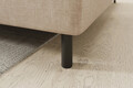 Coltar extensibil dreapta 3 locuri ELTAP, RT-18MAN, Barea, 208x160x100 cm, lemn/poliester, bej deschis