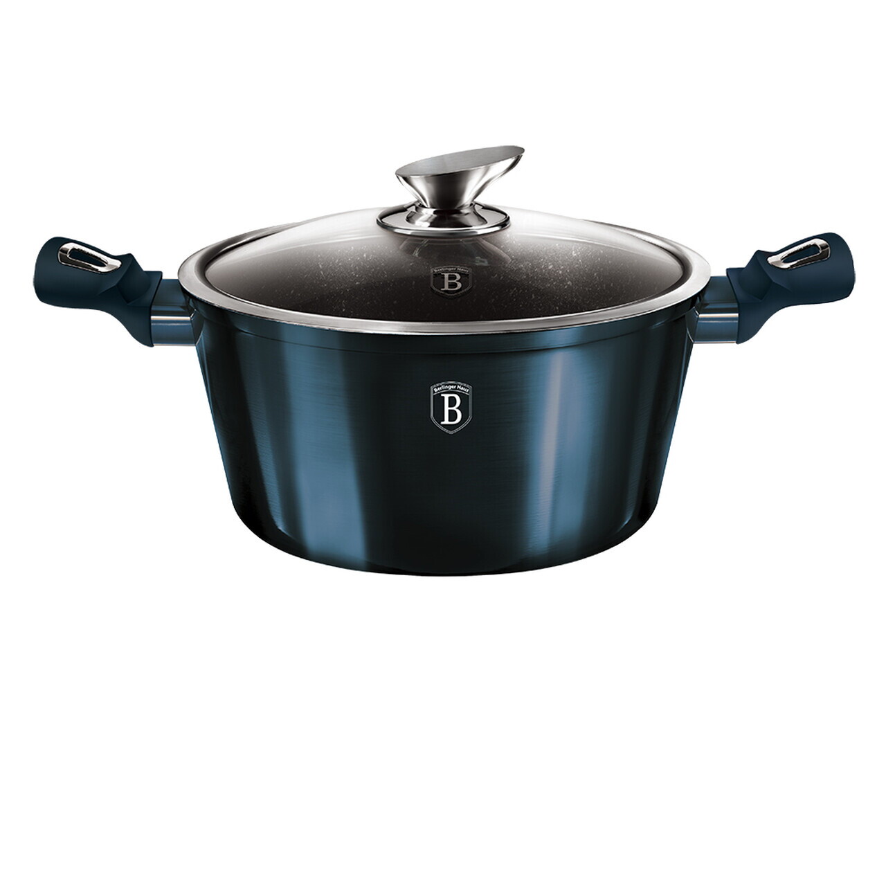 Oala cu capac Berlinger Haus, Aquamarine, 30 cm, 8 L, aluminiu forjat, blue - view 7