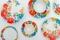 Serviciu de masa 12 piese Frida Floral, Sabichi, portelan, multicolor