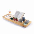 Tava extensibila pentru cada din bambus Trayth, InnovaGoods, 70-104 x 22 x 4 cm