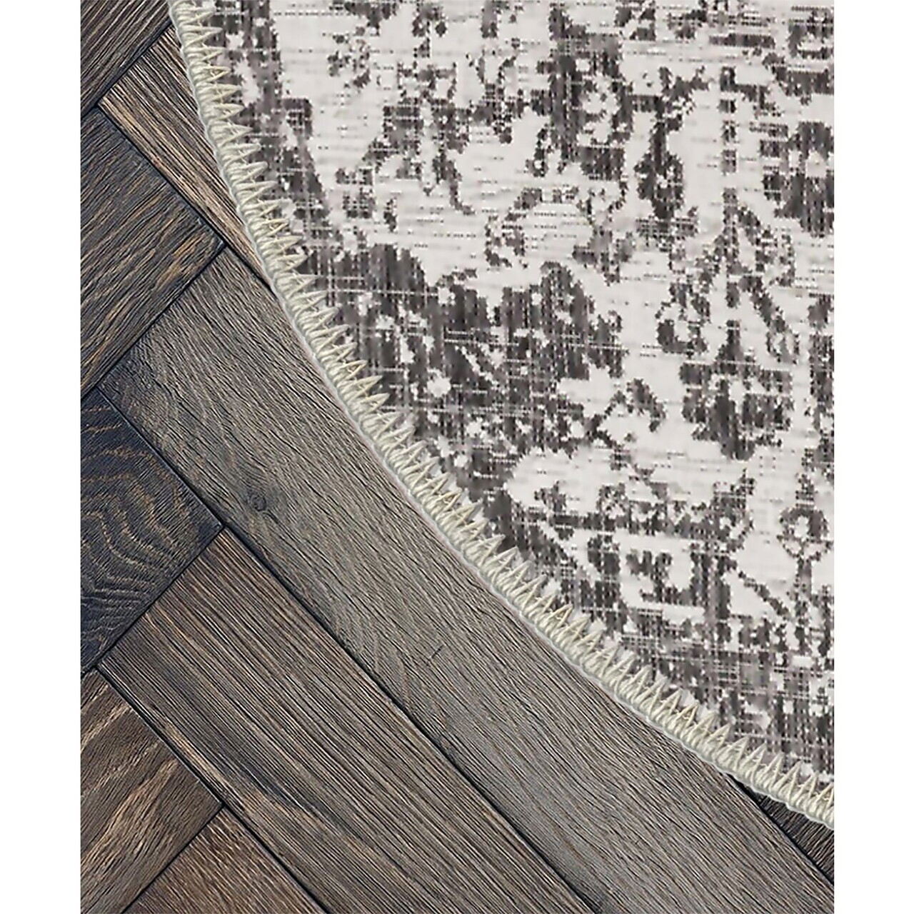 Covor, Woobtny0174, 120x180 cm, Gri — imaginea 3